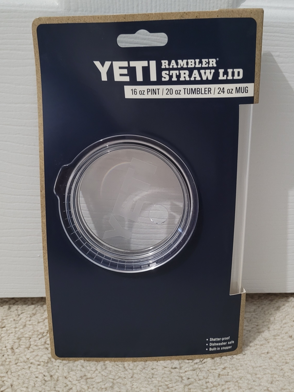 NEW - Yeti Clear Rambler Straw Lid